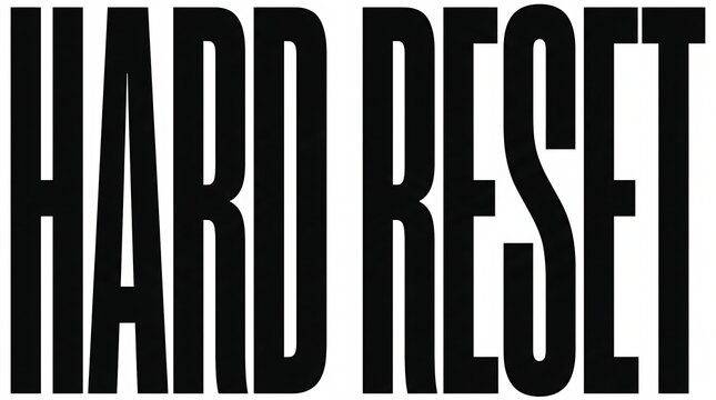 Hard reset text with function operation technology software hardware computer decision solution information