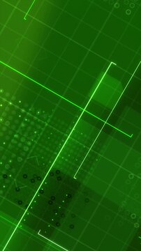 Vertical video Abstract background Minimal Futuristic HUD Frame Overlay with Digital UI Elements 