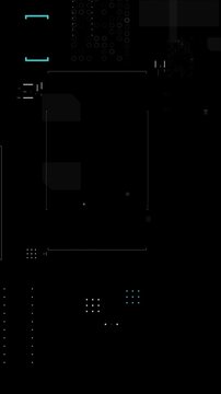 Vertical video Minimal Futuristic HUD Frame Overlay with Digital UI Elements