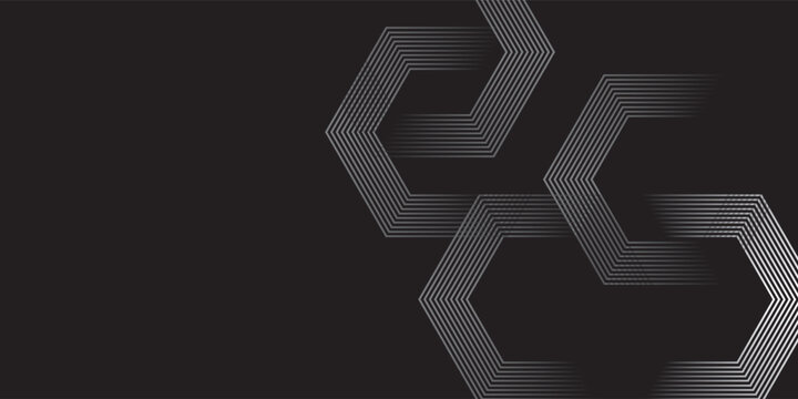 Minimalist Black Presentation Wallpaper Featuring Futuristic Silver Ring Wireframe