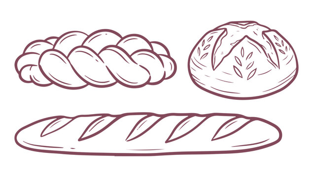 Bread Illustrations: A Collection of Artisanal Loaves