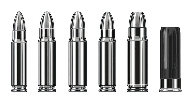 Assortment of Ammunition Cartridges and Shotgun Shell