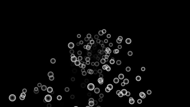 CC Particle World black Background Animation