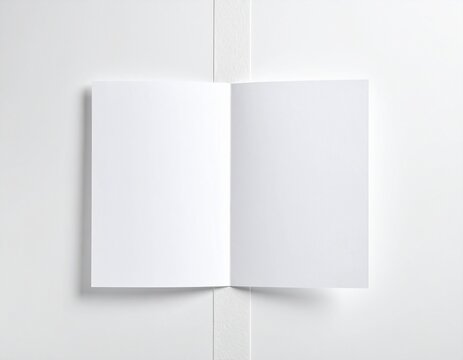 Folded blank paper attached with masking tape creative layout concept