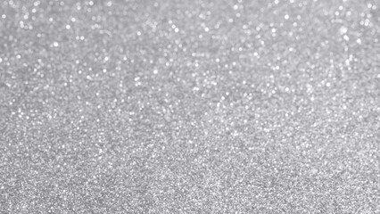 Fototapeta premium Abstract silver glitter sparkle texture with bokeh background