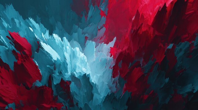 Vivid cyberpunk abstract art background featuring thick neon paint textures and bright glowing brush strokes in electric blue, magenta and cyan colors.