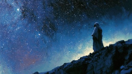 Fototapeta premium Genesis 26:4 Abraham's Descendants As Numerous As The Stars