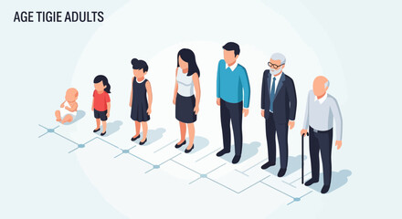 Diverse group of adults standing together.