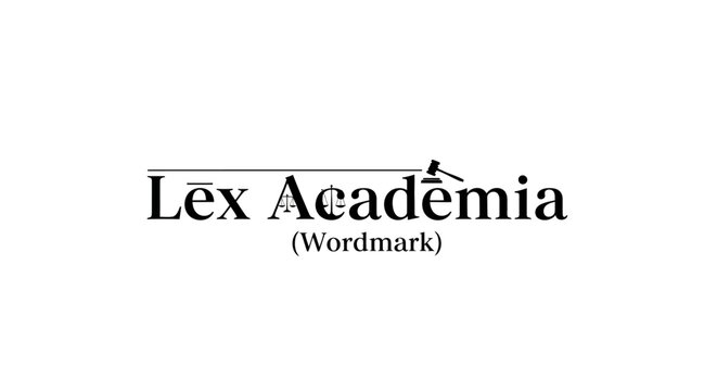 Lex Academia Wordmark and Symbol - Law and Education Concept