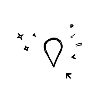 map pointer with question mark