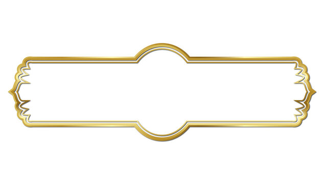 White and Gold Luxury Text Box Illustration 