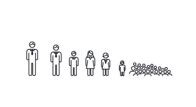 People icons representing different sizes