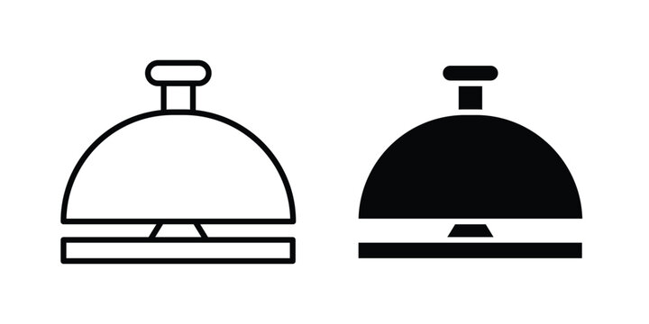 Bell concierge icon symbol design vector illustration.
