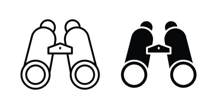 Binoculars icon symbol design vector illustration.