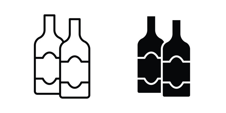Beer Bottle Icon symbol design vector illustration.