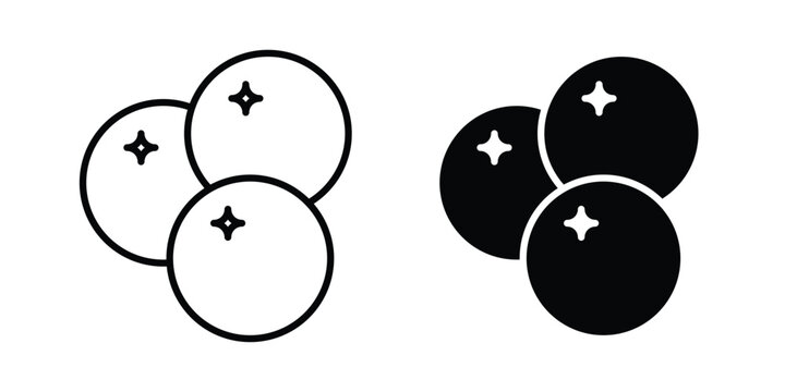 Blueberries icon symbol design vector illustration.