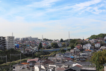 Obraz premium 境木町付近の街並み（神奈川県横浜市保土ケ谷区）