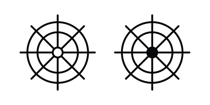 Dharmachakra icon symbol design vector illustration.