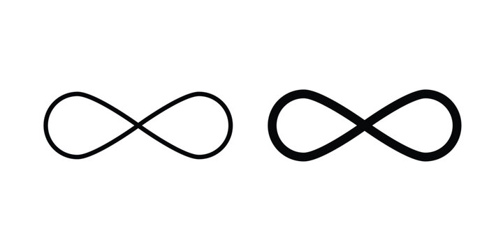 Infinity icon symbol design vector illustration.