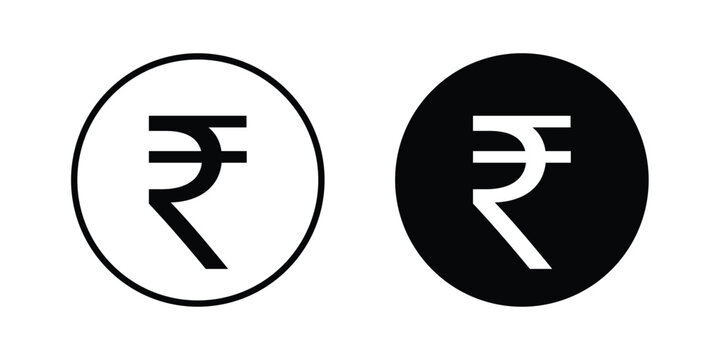 Indian rupee icon symbol design vector illustration.