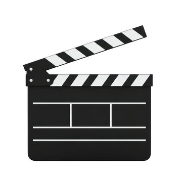 Classic clapperboard for film production and movie making