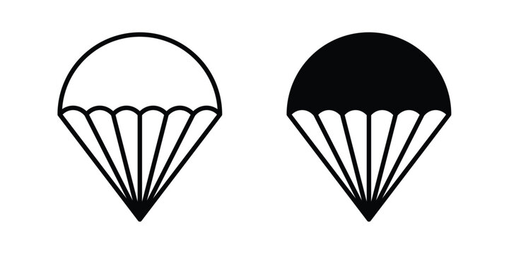 Parachute icon symbol design vector illustration.