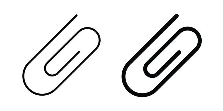 Paperclip icon symbol design vector illustration.