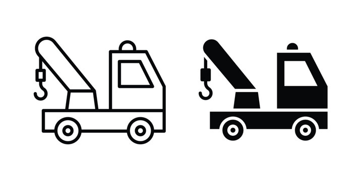 Tow truck icon symbol design vector illustration.