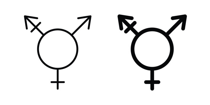 Transgender icon symbol design vector illustration.