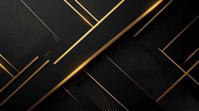 Abstract dynamic visual journey with sleek intersecting lines and elegant golden accents for modern design