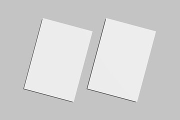 Fototapeta premium a4 paper flyer blank mockup