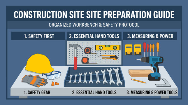 Organized Workbench Tool Arrangement