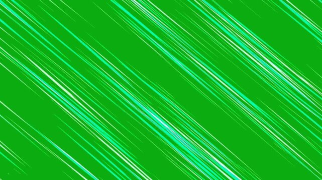 Diagonal top left white anime speed animated on a green screen chroma key background dash comic manga speed zoom action flash effect anime motion hit movement run superhero blur clip power strike