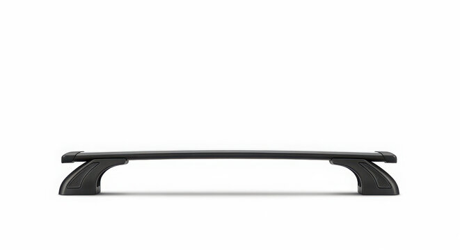 Professional black roof rack bar designed for secure vehicle cargo transport shown in a clean studio photo for automotive retail