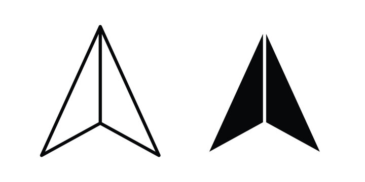 Send button icon collection, linear icons set with solid style