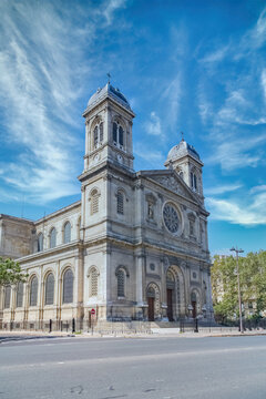 Paris, the Sainte-Clotilde basilica, in the 7e arrondissement

