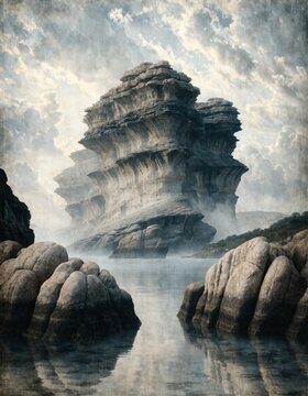 High-resolution fantasy illustration with a vintage painterly finish, subtle grain, cohesive texture across the entire image, soft edges, and a storybook, art-print quality.