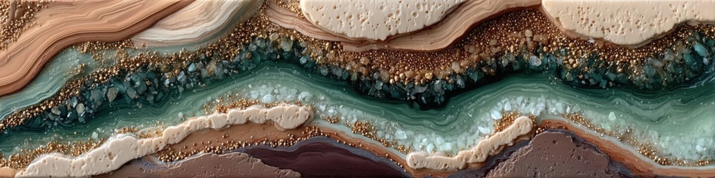 Sophisticated minimal marble texture in sage green and cream tones. Artistic geode inspiration with flowing lines and organic shapes for premium cosmetic or spa marketing visuals.