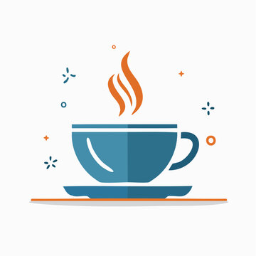 Steaming Cup of Coffee Icon