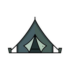 Fototapeta premium A simple illustration of a camping tent, perfect for outdoor adventures and travel