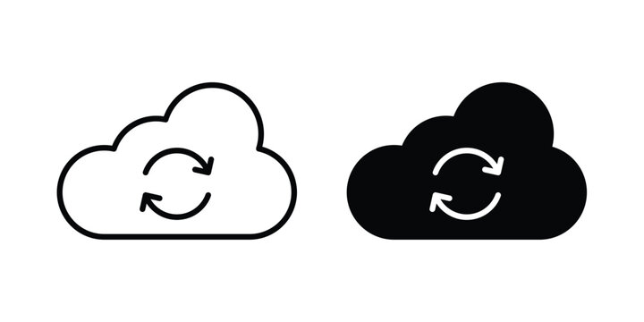 Cloud sync icon