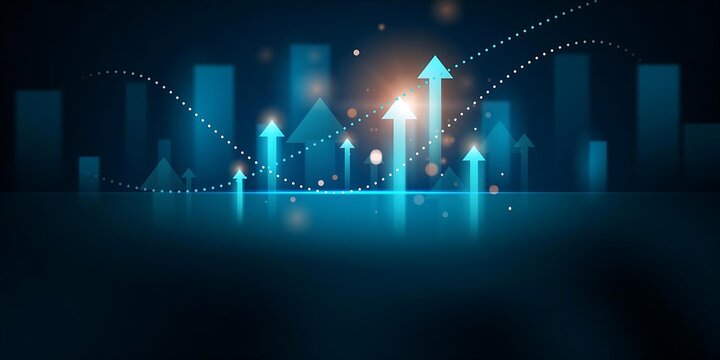business vector illustration design Stock market charts or Forex trading charts for business and finance ideas.