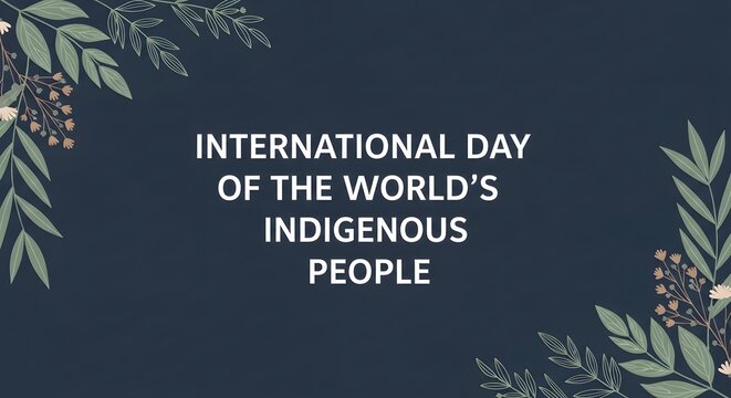 International Day of the World Indigenous People banner