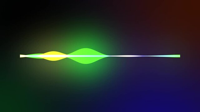 Futuristic line audio spectrum Animation with Glowing Particles and dark gradient Background perfect for music Visualizer technology presentation digital Intro and sci fi motion graphics