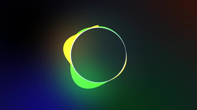Futuristic circular audio spectrum Animation with Glowing Particles and dark gradient Background perfect for music Visualizer technology presentation digital Intro and sci fi motion graphics
