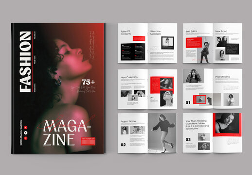 Fashion Magazine Template Layout