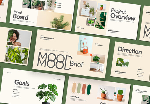 Mood and Brief Presentation Template Design Layout