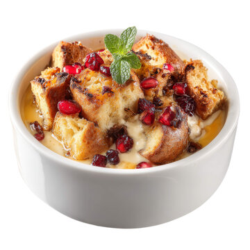 Dessert - Bread pudding object isolate on transparent,&nbsp;illustration PNG. 