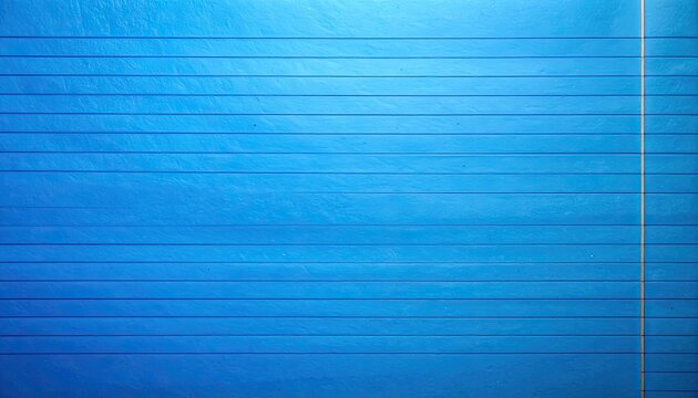 A bright blue surface with horizontal lines and a vertical orange line.