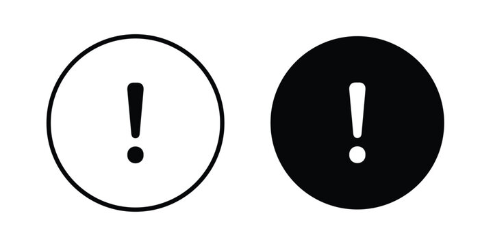 Exclamation button icon